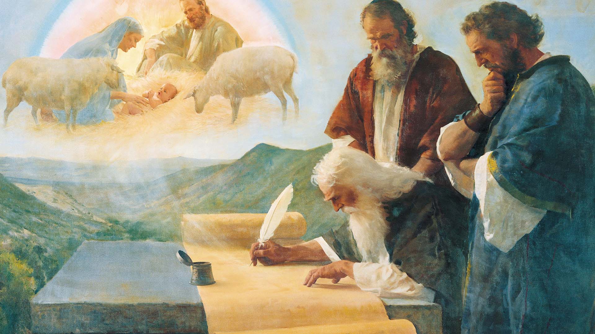 The Prophet Isaiah Foretells Christ’s Birth, by Harry Anderson. Image via Church of Jesus Christ.
