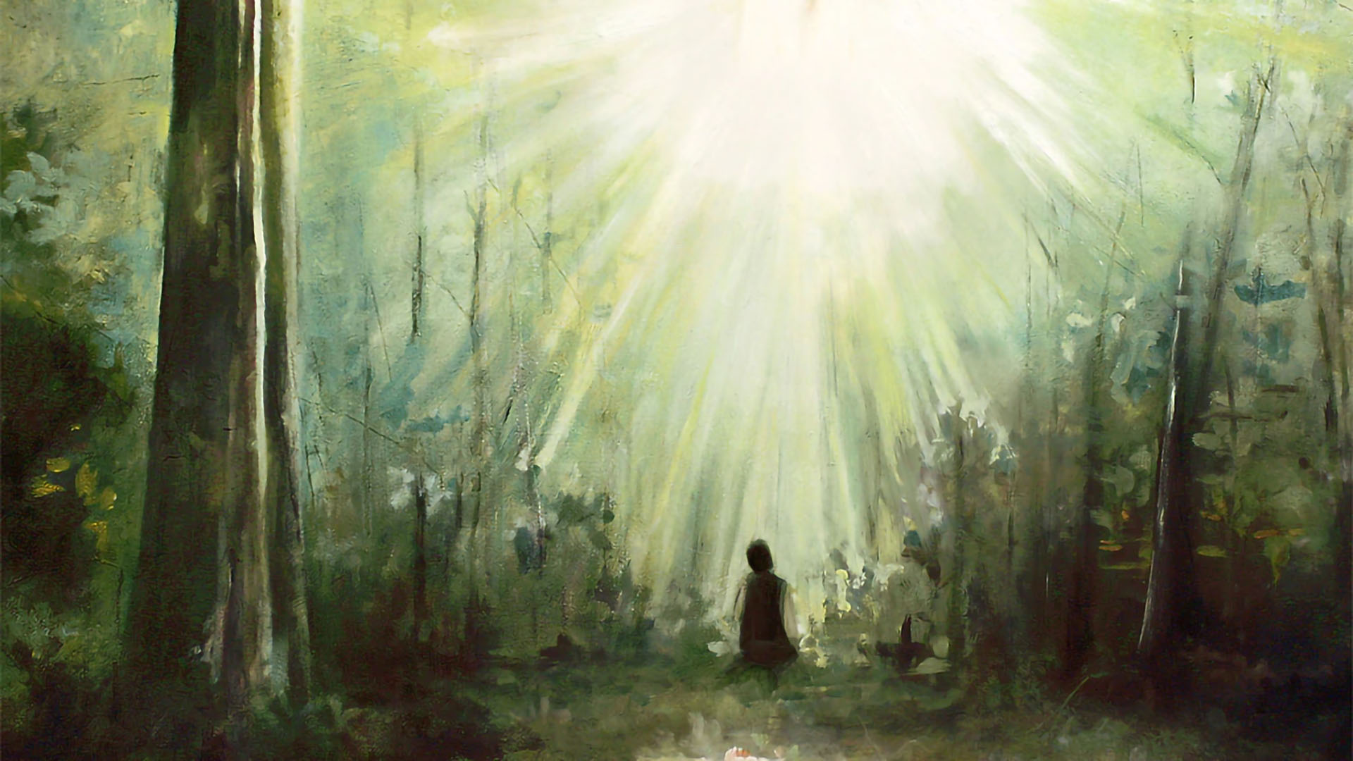 Sacred Grove, by Brent Borup. Image via Church of Jesus Christ.