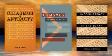 The covers of three new books on chiasmus in Biblical studies.