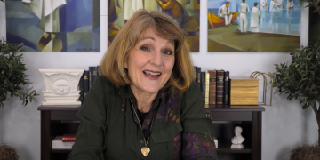 Screenshot of Lynne Wilson in her new video series Hard Questions in Church History.