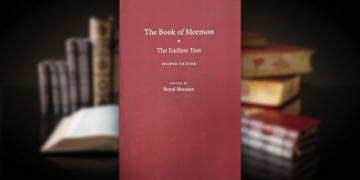 Cover of The Book of Mormon: The Earliest Text, Second Edition, edited by Royal Skousen and published by Yale University Press.
